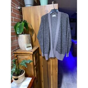 Urban Outfitters Chunky knit, Oversized Open Cardigan Gray Size Medium